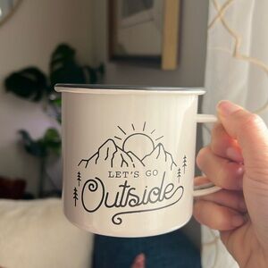 “Let’s Go Outside” camper mug Target Bullseye